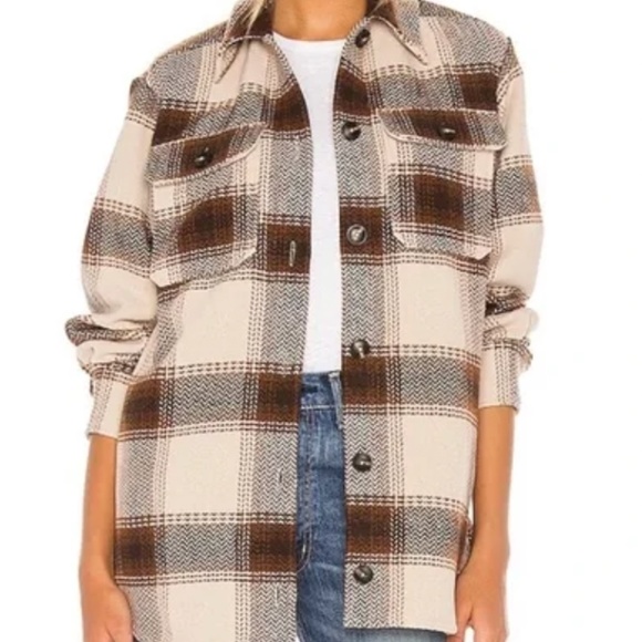 BB Dakota Jackets & Blazers - BB Dakota Plaid Lumber Jacket/Shacket